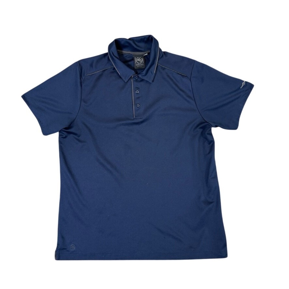 Stormtech Performance H2X Mens Navy Blue Short Sleeve Polo Shirt Size Large